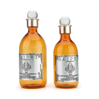 kualitas  380ml 500ml Body Wash Pump Bottle Plastic PET Shampoo Empty Bottles pabrik