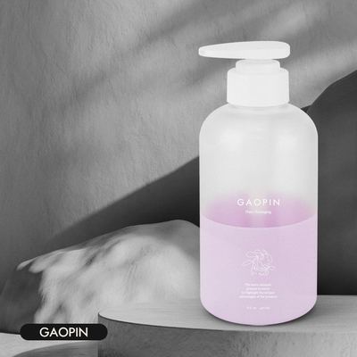 400ml Botol Plastik Hewan Peliharaan Kemasan Perawatan Kulit Kustom Botol Pompa Lotion Cuci Tubuh