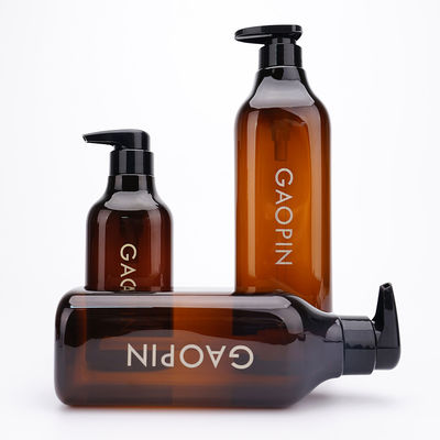 Amber 500ml Square Empty Shampoo Dan Botol Kondisioner 300ml 600ml 1000ml