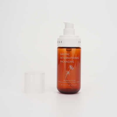 80ml 100ml Pompa Botol Lotion Amber Kemasan Kosmetik Plastik