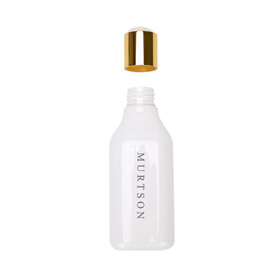 SGS White Plastic Screw Cap Bottle 200ml 300ml Untuk Shampoo
