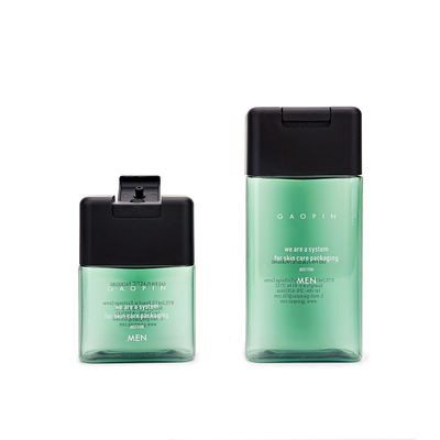 200ml 250ml Botol Sampo Flip Top, Botol Plastik PETG Square Untuk Pembersih Tangan