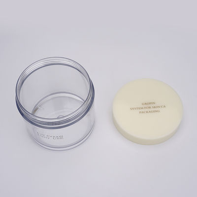 CE 300ml Toples Kosmetik Plastik, Wadah Kosmetik PET Bening Elegan