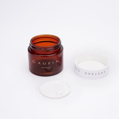 SGS Amber Kosmetik Botol Plastik 100ml 80ml PET Toner Lotion Botol Dengan Pompa