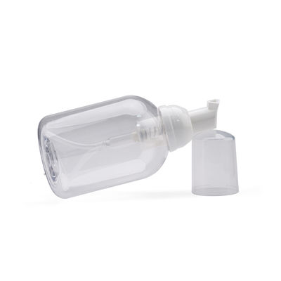 Kosmetik 200ml Botol Pompa Busa Plastik Bulat PET OEM Diterima