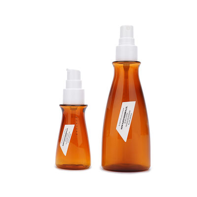 Botol Lotion Plastik Coklat Mewah Dapat Didaur Ulang 170ml untuk Perawatan Kulit Pribadi