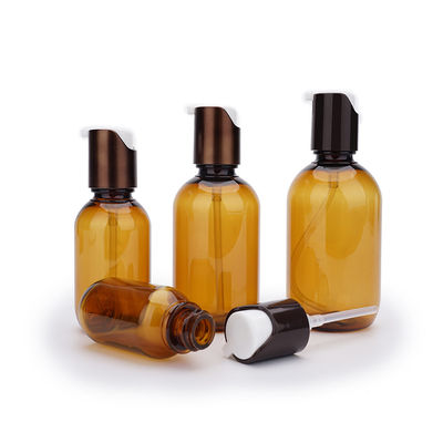 30ml 60ml 130ml Botol Lotion Plastik Sablon Warna Amber
