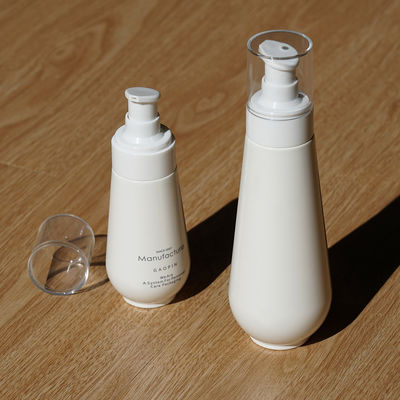 Kosmetik 100ml 150ml Botol Lotion Plastik Set Botol Perawatan Kulit Krim PETG Putih