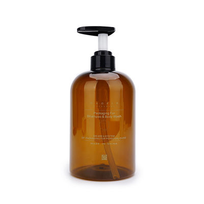Botol Pompa Amber Plastik 400ML 760ML Botol Kosong Cuci Tangan