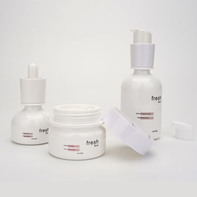 Botol Penetes Bulat Putih 30ml, Kemasan Botol Lotion Daur Ulang Portabel