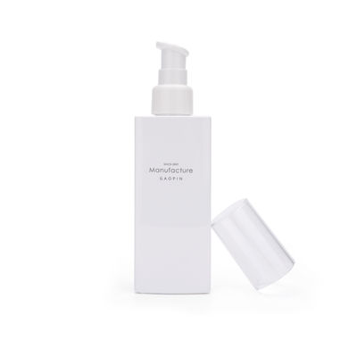White Square 100ml 120ml 150ml 200ml Wadah Perawatan Kulit Wajah Botol Lotion Plastik