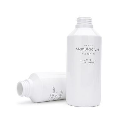 QS White PET Shampoo Bottles 300ml 500ml Lotion Pump Untuk Kondisioner Rambut