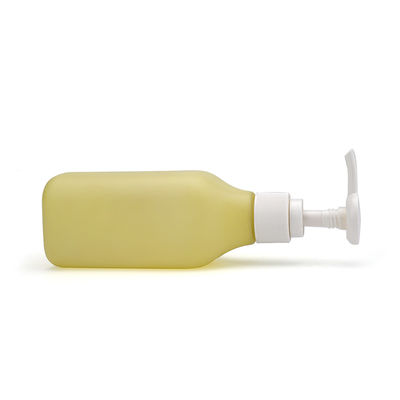 200ml Botol Kosmetik Plastik Kosong Kuning Kemasan Perawatan Kulit OEM Diterima
