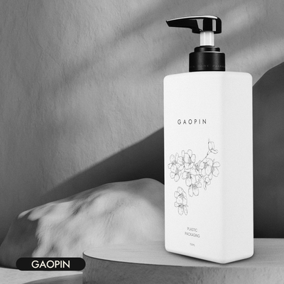 60ml 300ml 350ml 750ml Putih warna Kustom Putih HDPE botol plastik pompa sampo lotion