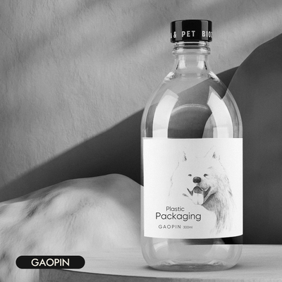 300ml Botol Obat Kumur Kosong Plastik Kondisioner Lebar 66.46mm