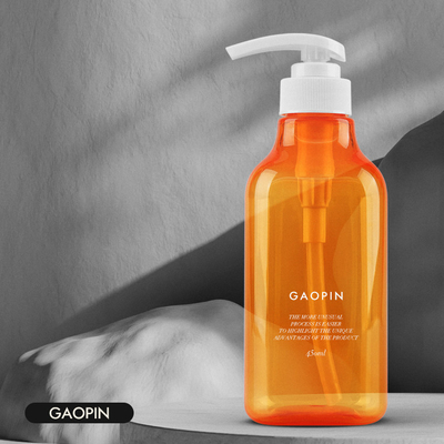 450ml PET Plastik Lotion Pump Botol Kemasan Cuci Tangan Wadah Sampo Cair